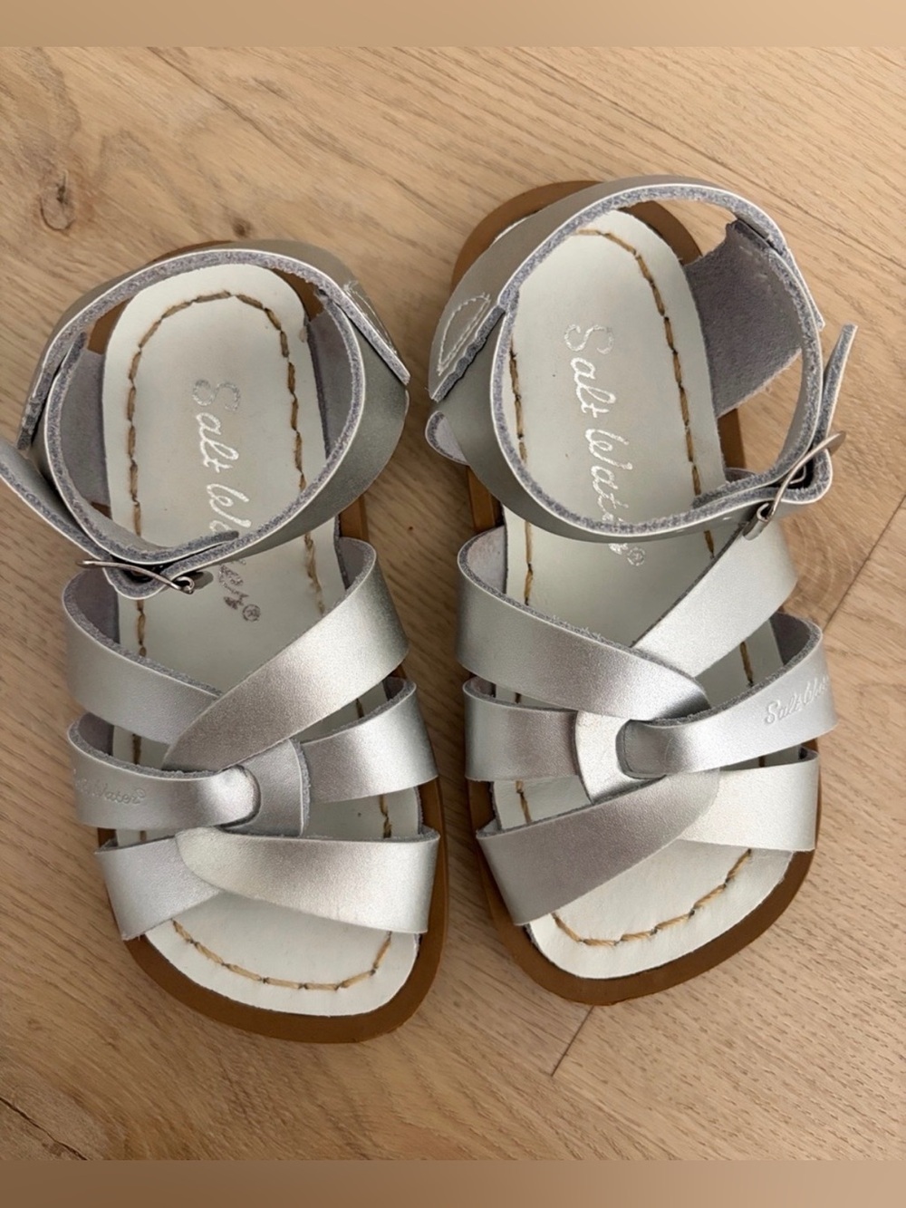 Salt Water Sandals - toddler - silver